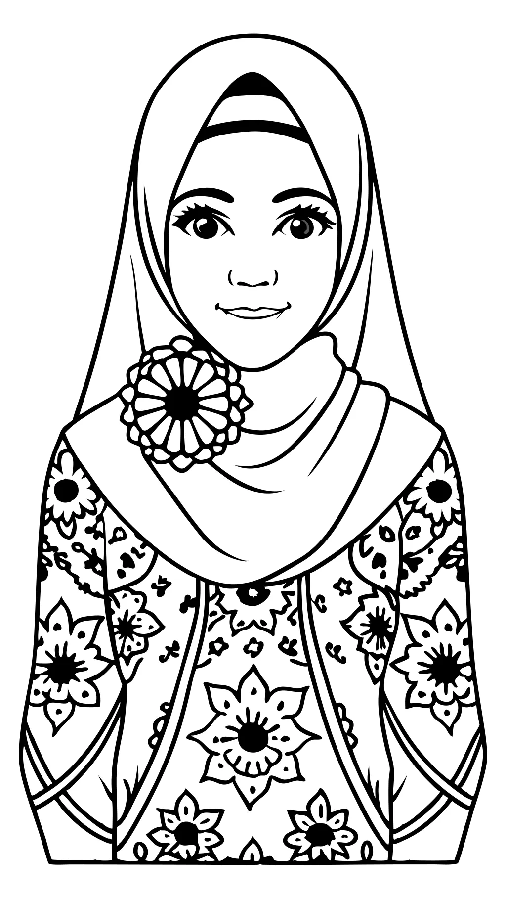 muslimah coloring pages